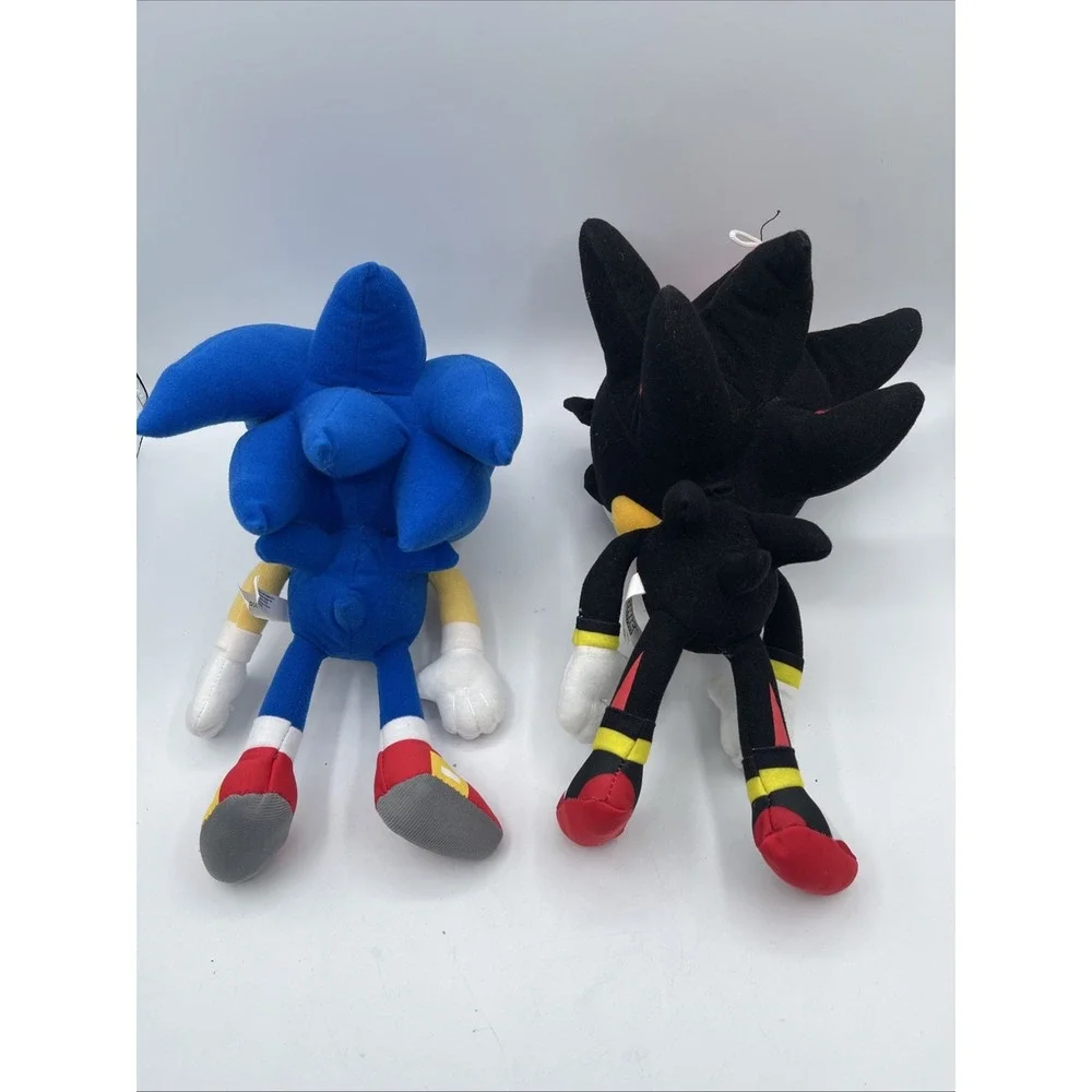 toy factory sonic the hedgehog and shadow the hedgehog 12in plush